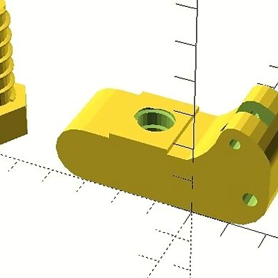 Deltaprintr Extruder Upper Block Threaded Costumizable