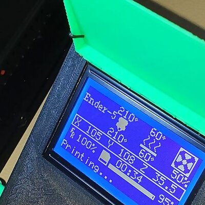 Ender 5 Rotatable LCD Holder with LCD Cover