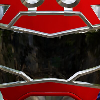 Red Turbo Ranger Inspired Helmet