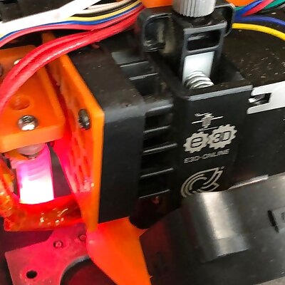 Hemera mount for 2020 extrusion eg Ender 3 CR10s Pro or CR10 Max  requires metal plate  minimal invasive