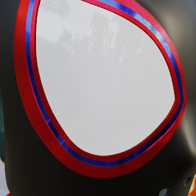 Miles Morales into the spider verse inspired face shell
