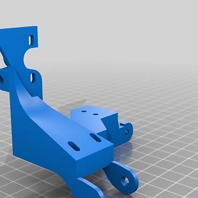 Extruder Mount for Cable Chains with filment Zscrew protector