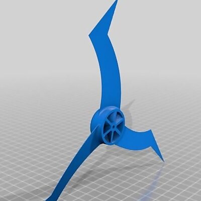 silent 3 bladed prop  I got the equation curves down in inventor