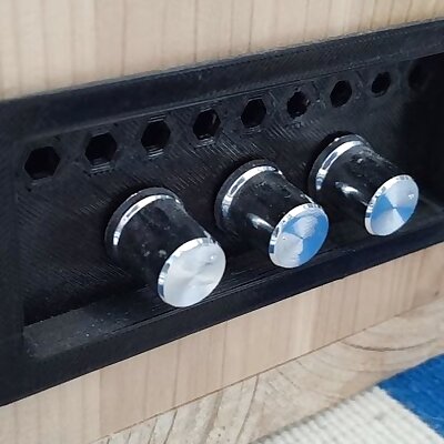 Boom box amplifier front panel