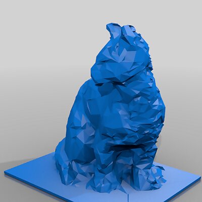 red cat 3D scan