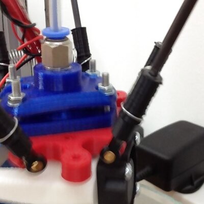 3DR E3D v6 holder with pneumatic valve top