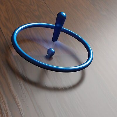 Exclamation mark spinning top