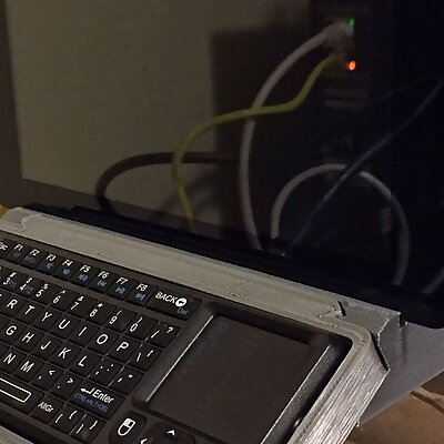 Raspberry Pi 7Inch Touchscreen Mount with Keyboard Shelf