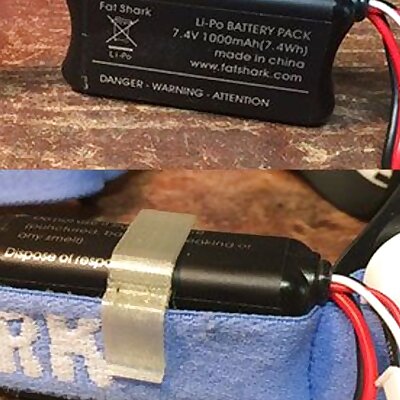 Fatshark Dominator v2 battery holder