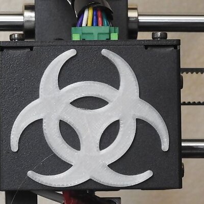 Biohazard symbol for the carriage on the Anycubic I3 Mega
