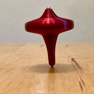 Spinning Top with optional Ball Bearing Steel Tip