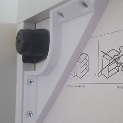 Corner brace for IKEA Besta cabinet