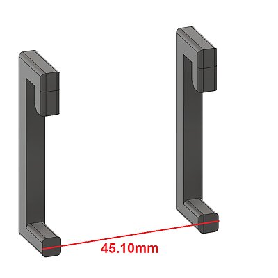 Wall hooks for holes of at least 45mm