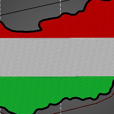 The Map of the Hungary