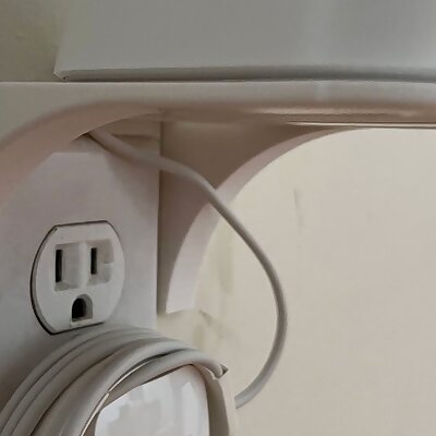 Horizontal outlet mount for router and other