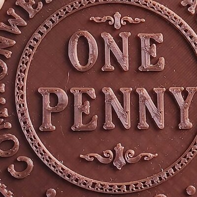Coin coaster Australian Penny 1930