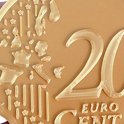 Coin coaster Euro 20 cent