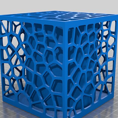 Voronoi Cube Lamp