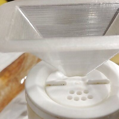 Salt shaker refill funnel