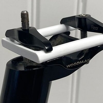Dummy seat rails for bicycle seatpost storage