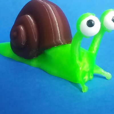 Henry Snail cartoon figure snapfit with poseable eyes