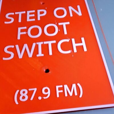 No Radio Step On Foot Switch