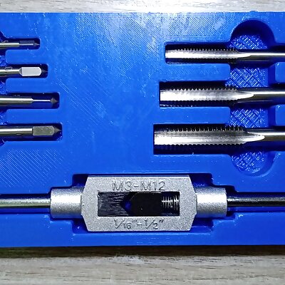 Tap and tap wrench set tray
