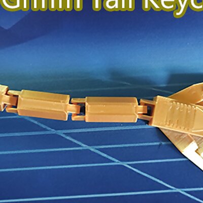 8bit Articulated Griffin Tail Keychain