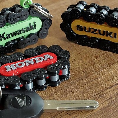 Motorcycle Roller Chain Key Ring