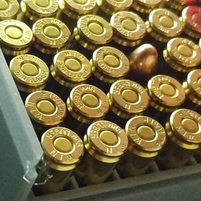 9mm bullet box  reload tray