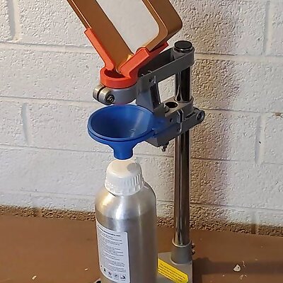 Resin vat drain stand made from drill press stand
