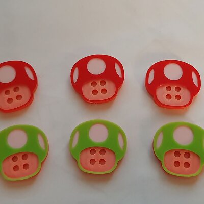 Super Mario Mushroom button