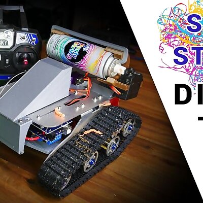 Silly string RC tank