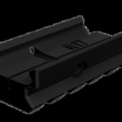 Low profile Glock rail to picatinny adapter