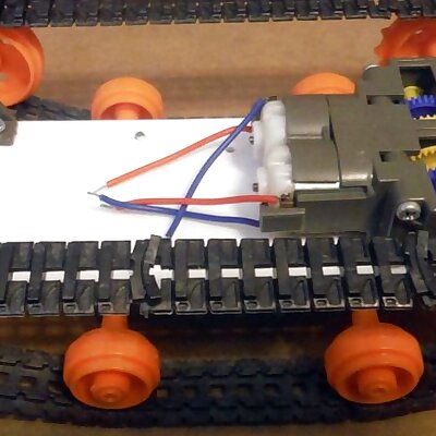 Tamiya tank tread chassis mod for dual gearbox