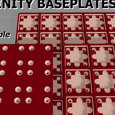 Supportless Weighted Gridfinity Baseplates CadQuery Customizable