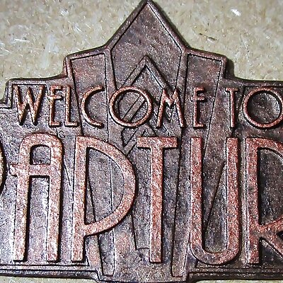 Welcome To Rapture plaque