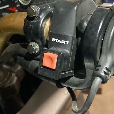 Starter button guard for Africa Twin XRV 750 RD07