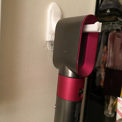Wall Hook for a Dyson Hair Dryer using Command Style Adhesive Strips