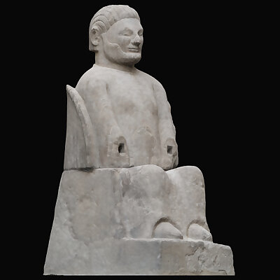 Etruscan Cinerary Urn Seated Figure