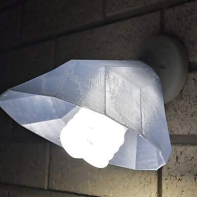 Twisting Lofted Cover for Angled Wall Light