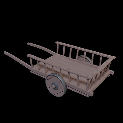Medieval Wheelbarrow PRESUPPORTED