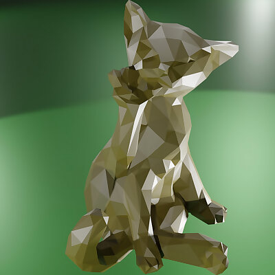 Chat spinx low poly