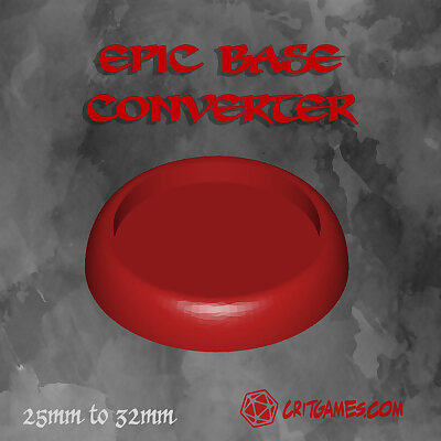 Round Base Converter from 25mm to 32mm