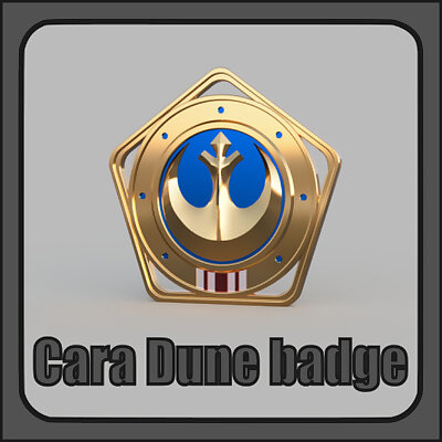 Cara Dune marshal badge star wars the mandalorian