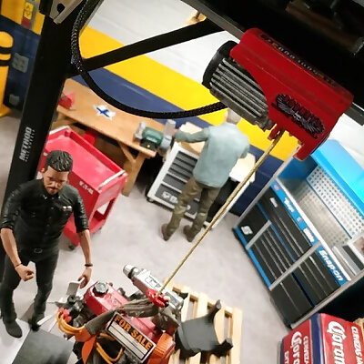 SCALED ELECTRIC HOIST FOR YOUR SCALE GARAGE