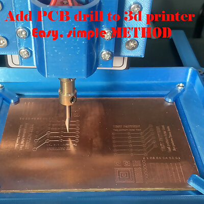 Add PCB drill and holder to 3d printer