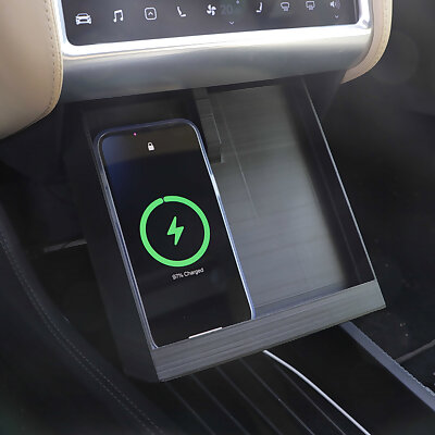 Tesla Model S Phone Charging Bay