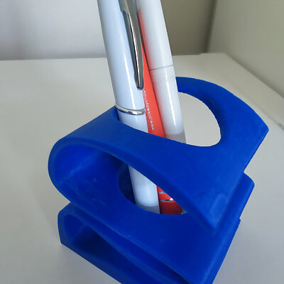 Spline pen holder