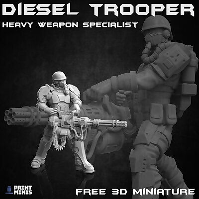 FREE  Dieselpunk Heavy Weapons Trooper  The Authority